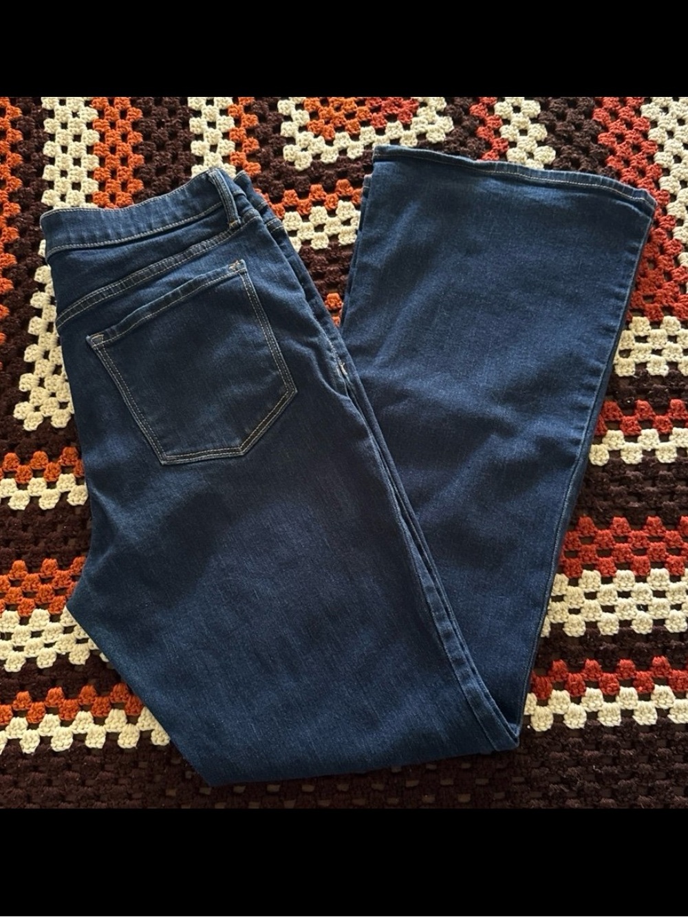 Old Navy Dark Blue Flare Jeans